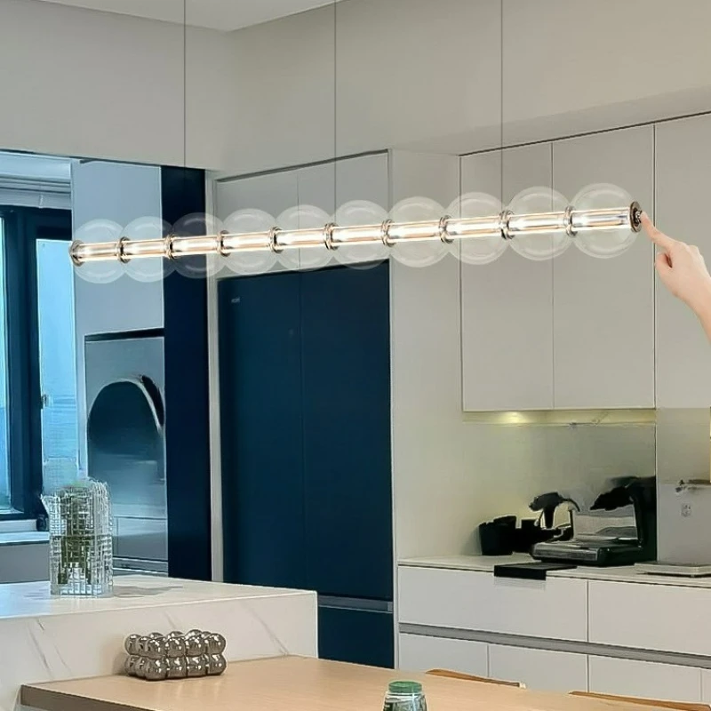 

Modern Long Bubble Ball LED Pendant Light for Living Dining Room Food Tables Kitchen Bedroom Chandelier Home Decor Light Fixture