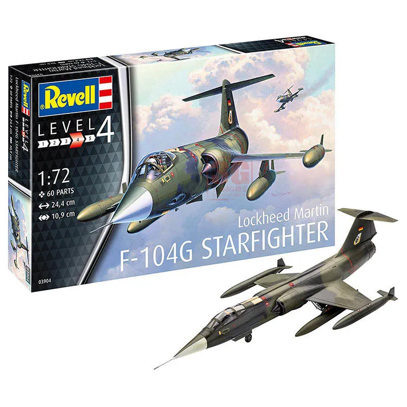 

Revell Aircraft Scale Model Kit 03904 Lockheed Martin F-104G Starfighter 1/72