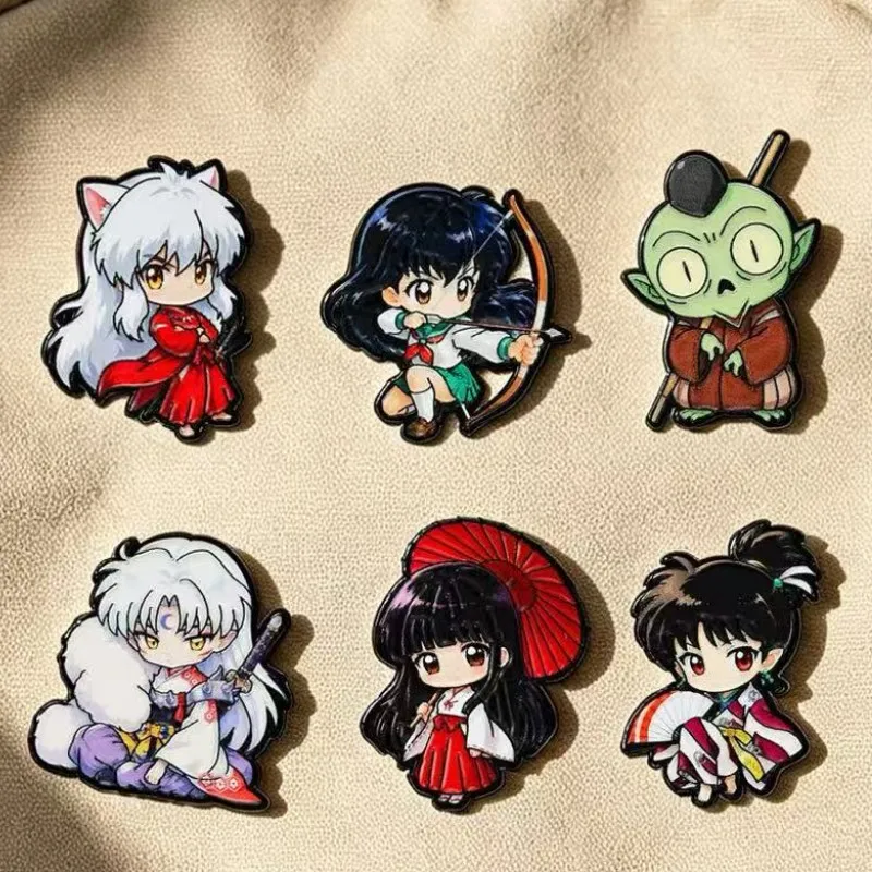 6Pcs Anime Character Enamel Pins, Cute Manga Figure Brooches Lapel Badges, Backpack Decor Jewelry Gifts for Anime Fans