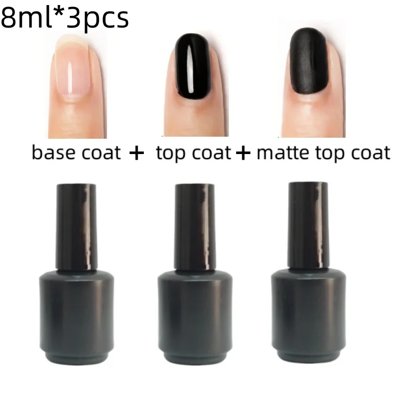 ネイルポリッシュジェル,機能的,ワイプなし,トップコート,マット,ベルベット,UVソークオフ,4種類から選択