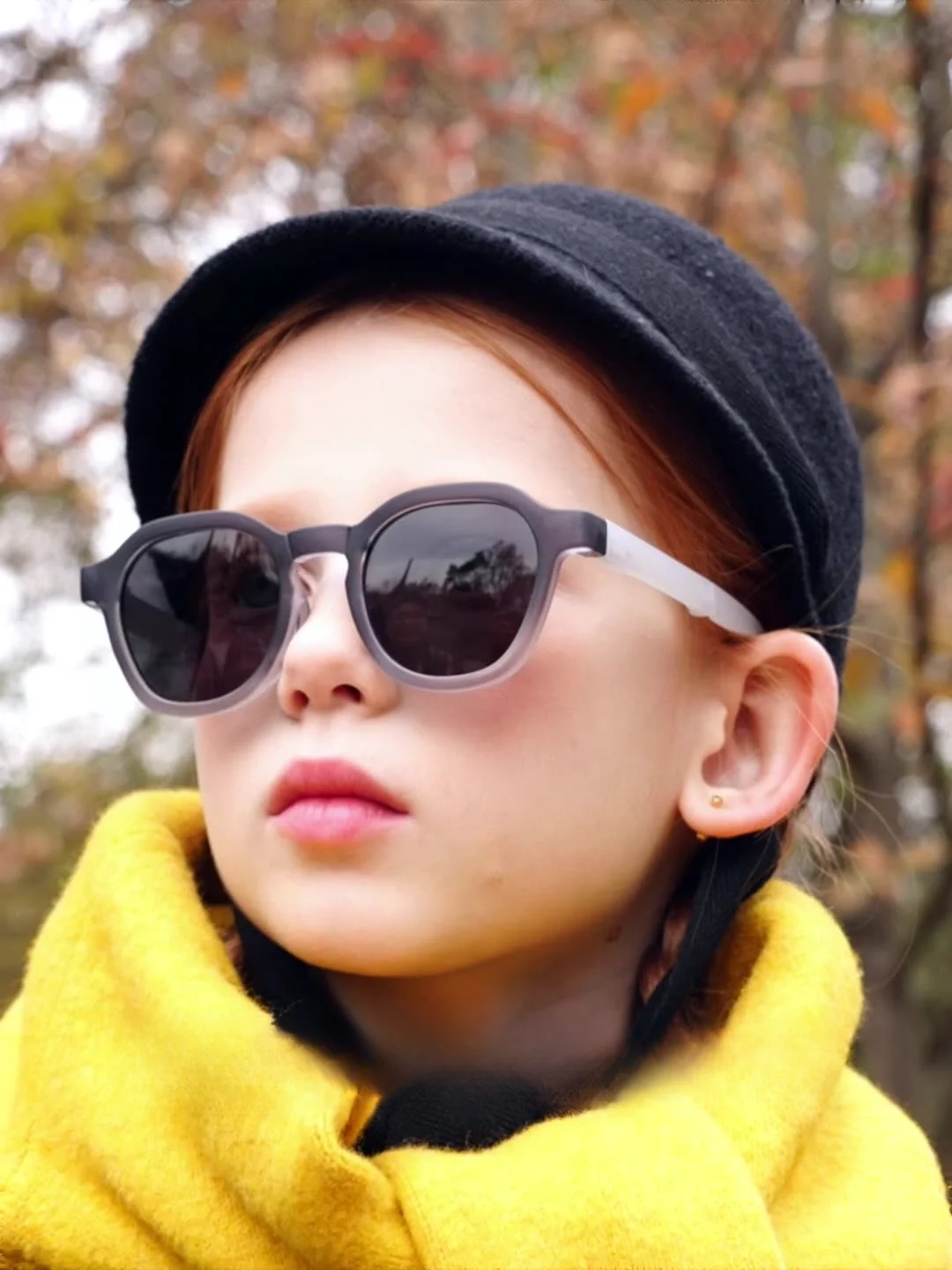 

New children's foldable sunglasses men and girls polarized foldable sunglasses sunscreen sunglasses tide