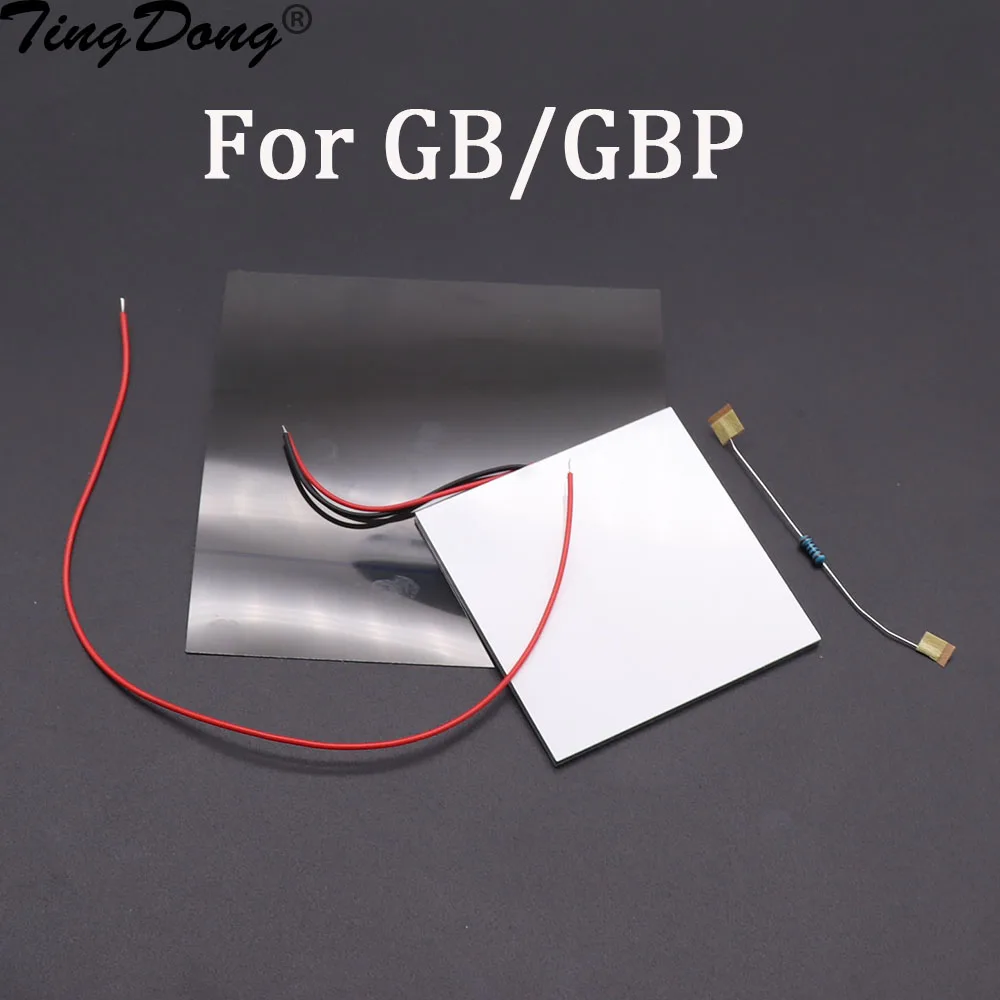 DIY für Gameboy DMG 001 GB GBP-Mod mit Hintergrundbeleuchtung. Verwenden Sie kühles weißes LCD-Panel zum Highlight-Bildschirm hinter