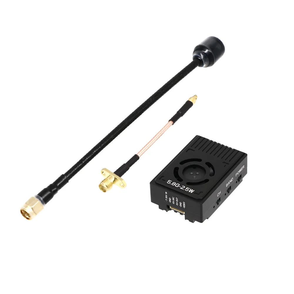 

High Quality 2.5W 5.8Ghz 48Ch 25mW/400mW/800mW/1600mW/2500mW/Pit FPV Vtx MMCX Antanne Plug For Long Range Drone Accessories