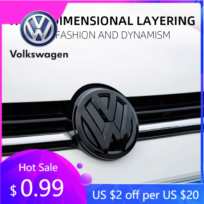 

Для VW Volkswagen Jetta MK5 Golf 2 шт. глянцевая черная матовая черная эмблема передней решетки и эмблема заднего багажника Для Volkswagen VW Golf