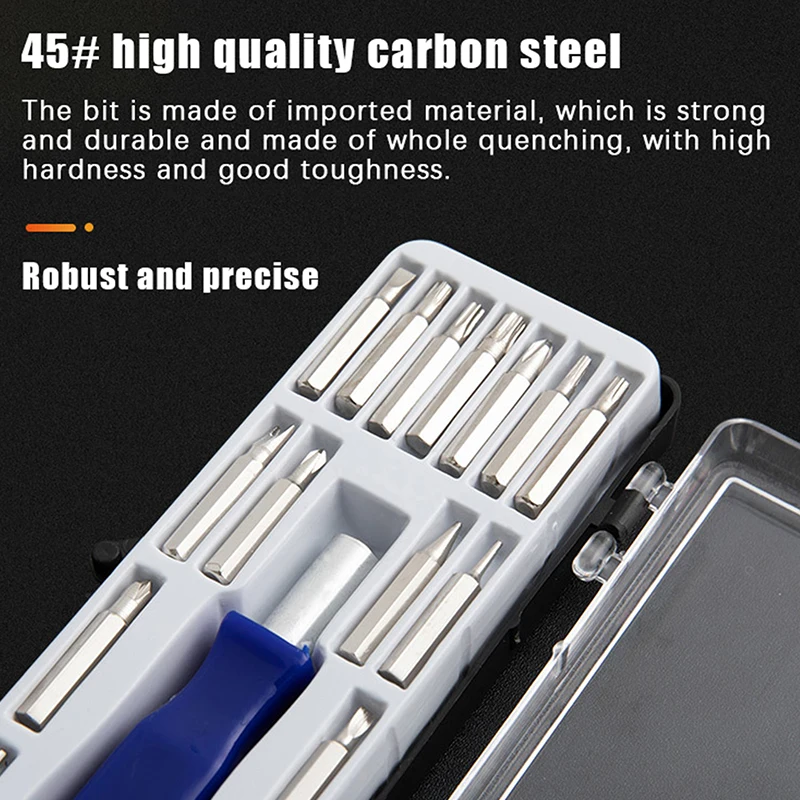 16pcs Screwdriver Bits Precision Screwdriver Set Torx Cross Screw Driver Maintenance Tools for iPhone Cell Phones Open Tool Kit