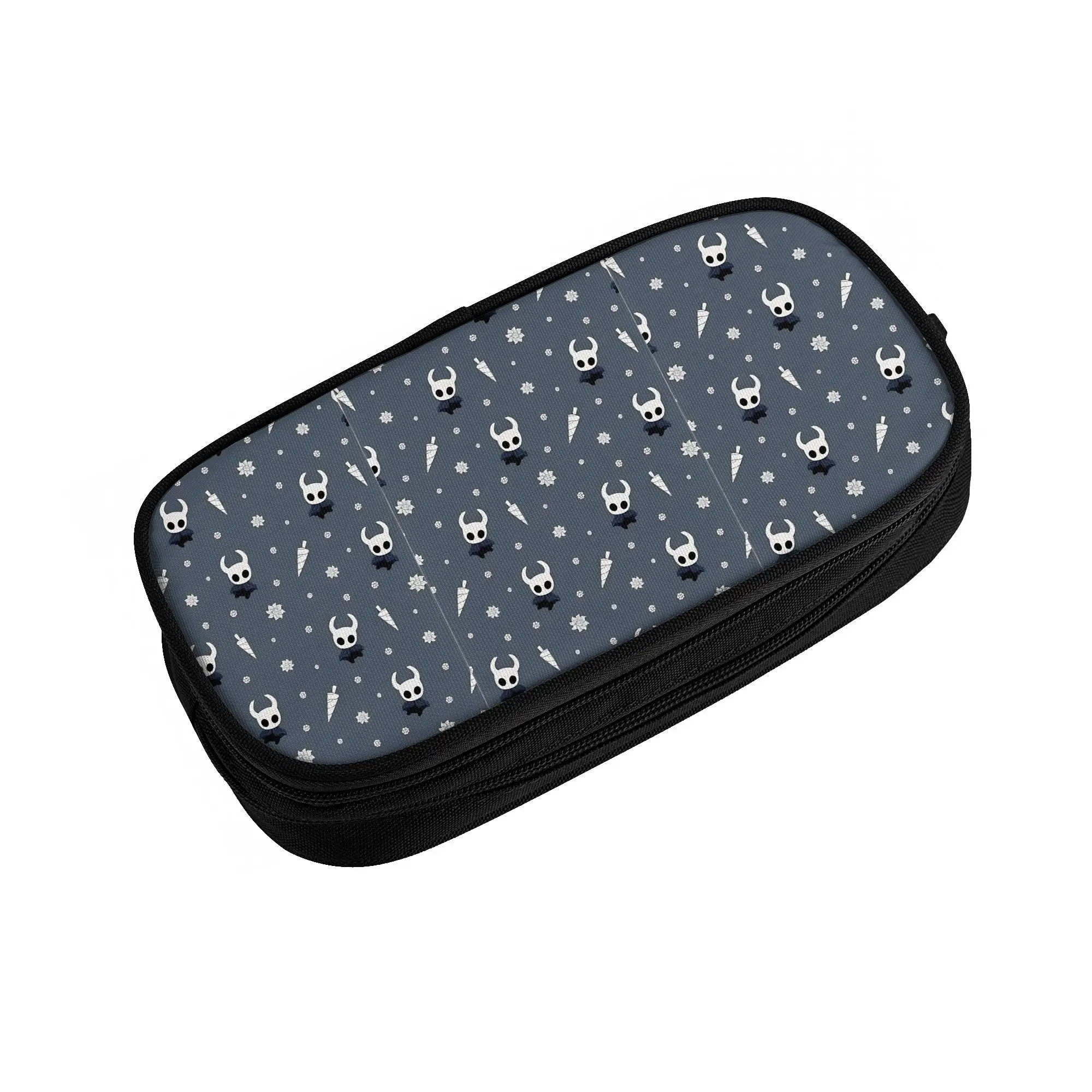 1 piece Lightweight pattern blue Pencil Case Teen Pen Bag Hollow Knight School Stationery Bag