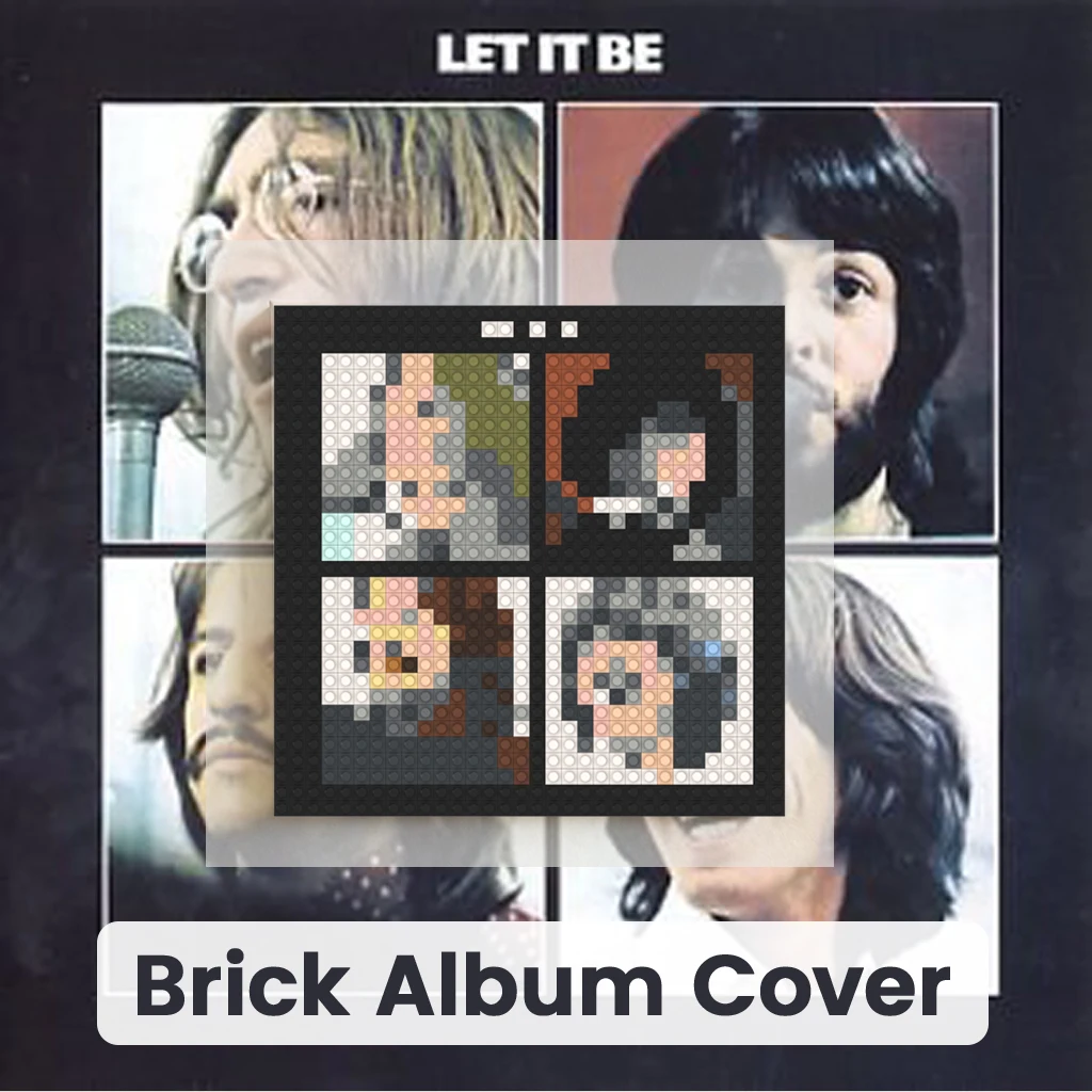

Rock Band Band T-The B-Beatles MOC Building Blocks Brick Mosaic Art Album Pixel Painting Home Wall Decor Music Gift