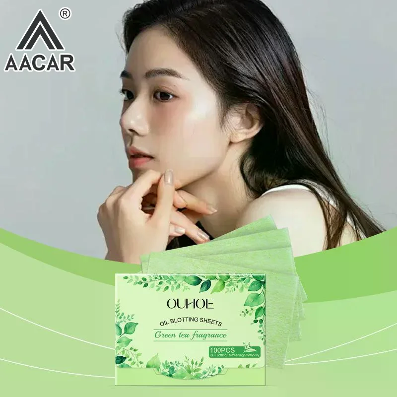 Face Oil Blotting Paper Protable Matting T-Zone Deeply Pores Oily Control Cleansing Oil-Absorbing Gentle Fragrance Wipes Sheet