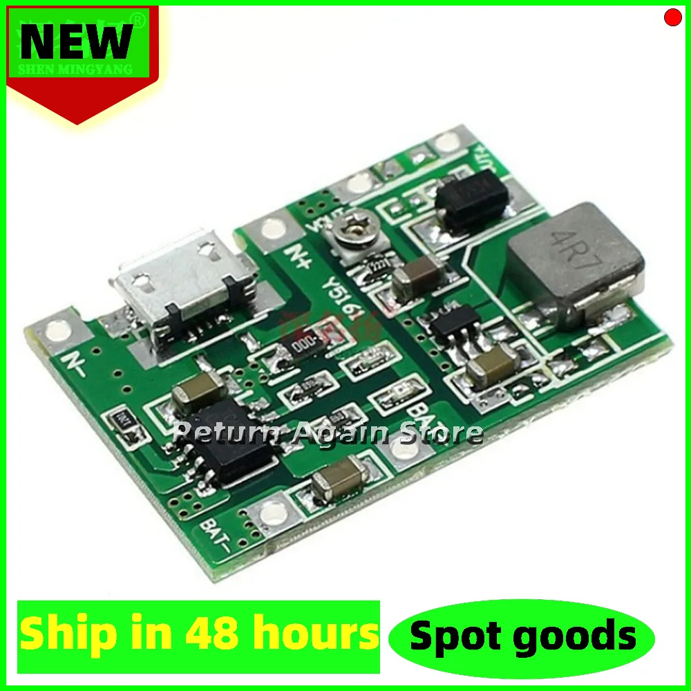 3.7V to 9V/5V Boost Module, 2A Adjustable Step-up Board for Multimeter Modification and 18650 Lithium Battery Charging