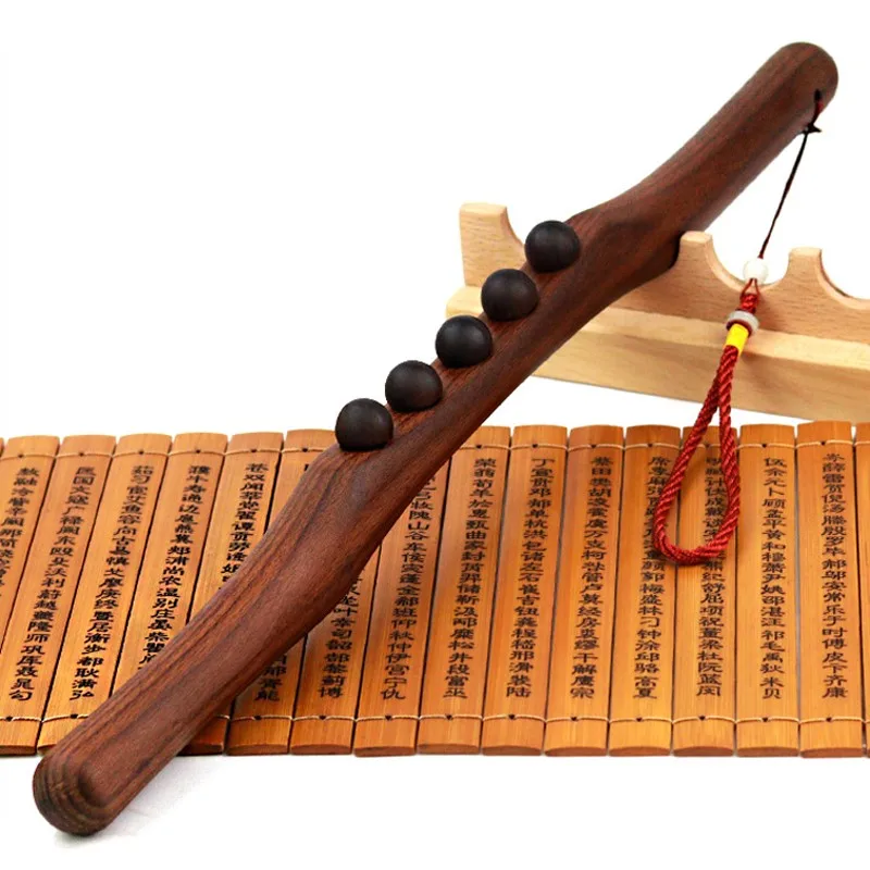 

Массажная палочка из натурального карбонизированного дерева, массажный инструмент для тела, спа-терапия, точечное лечение, гуаша, релаксационная массажная палочка