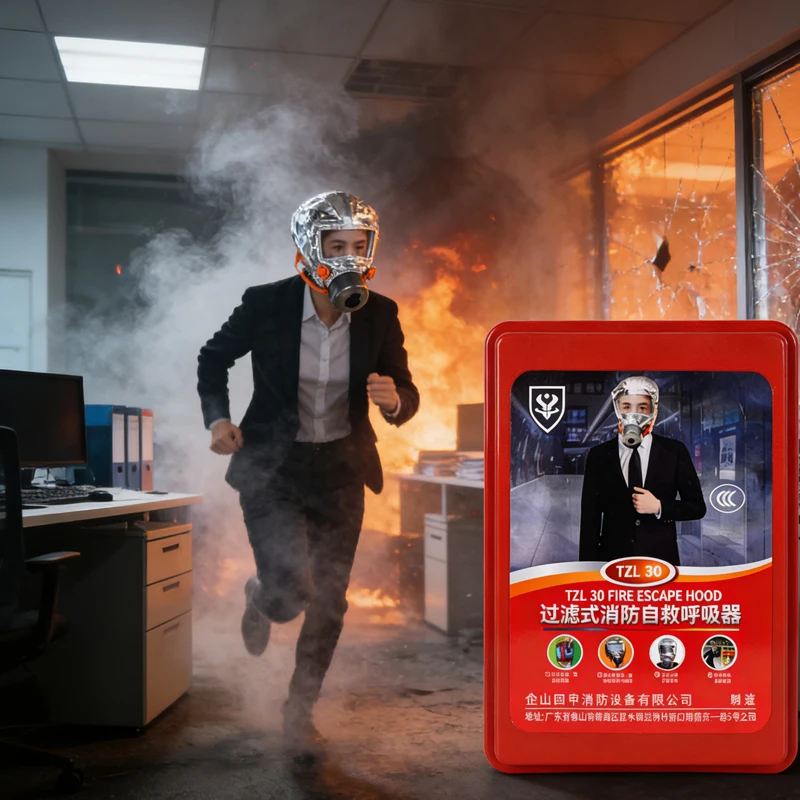 1 قطعة متعددة الطبقات قناع مرشح مقاوم للحريق جهاز تصفية نوع جهاز التنفس النار منتجات تصفية الدخان قناع واقٍ