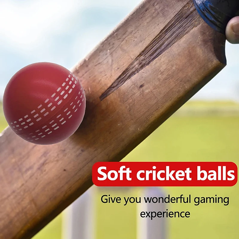 6.3CM Bounce Durable Playing Training Practice Attractive Traditional Seams All Age Players Cricket Ball Funny Soft PU