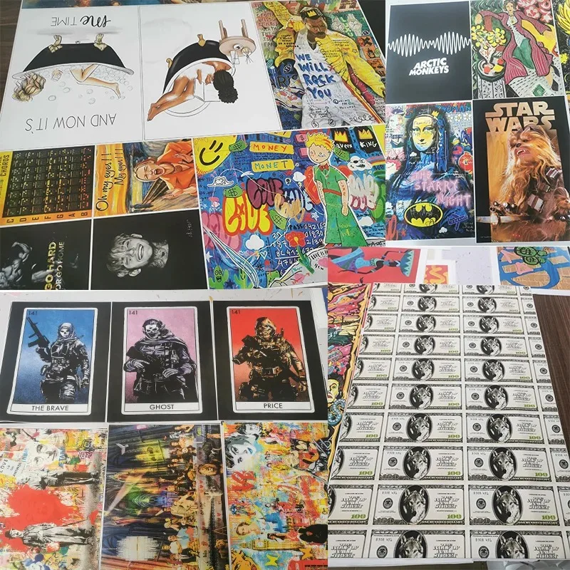 ملصقات مطبوعة كرتونية للديكور المنزلي ، لوحة قماشية ، عصير فواكه ، موخيتو ، أبيرول ، سبريتز ، سانجريا ، مشروب نيجروني ، نادي ، بار ، متجر