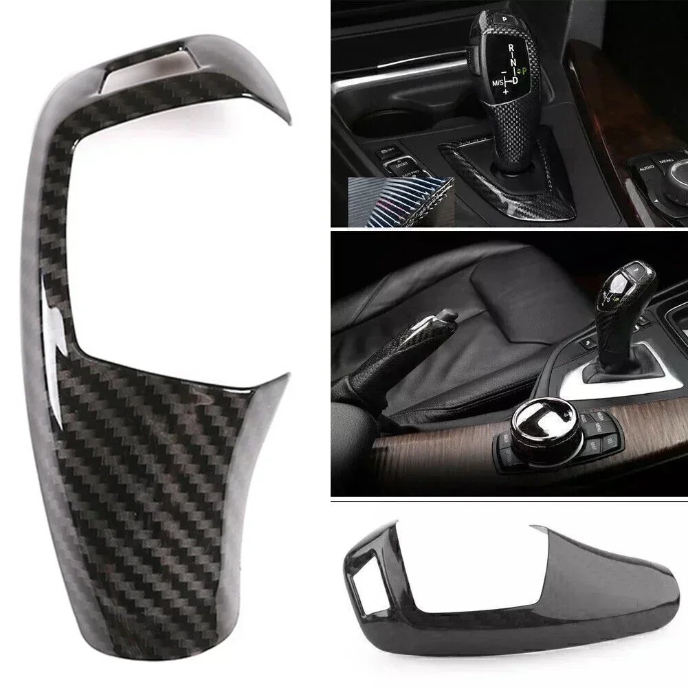 

Автомобильная ручка переключения передач из АБС-пластика из углеродного волокна, накладка на ручку переключения передач для BMW E60 E70 E71 FOR X6 RHD, аксессуары для интерьера для правого сиденья водителя