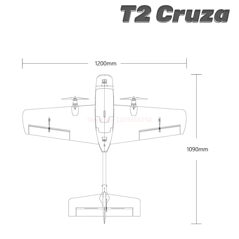 Heewing T-2 Cruza Fpv Fixed Wing Glider Beginner\'s Guide Mwinspan Pnp Fpv Aircraft Epp Dual Motor Wing Span 1.2 Meters