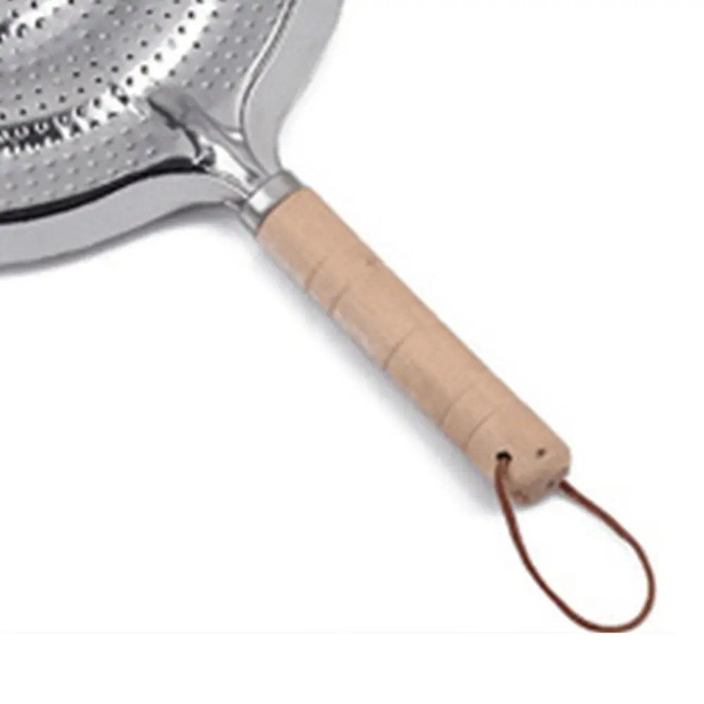 Metal 21cm Cook Ring Heat Insulating Mats Wooden Handle Kitchen Utensils Heat Diffuser Gas/Electric/Induction Cooker Stove Pan