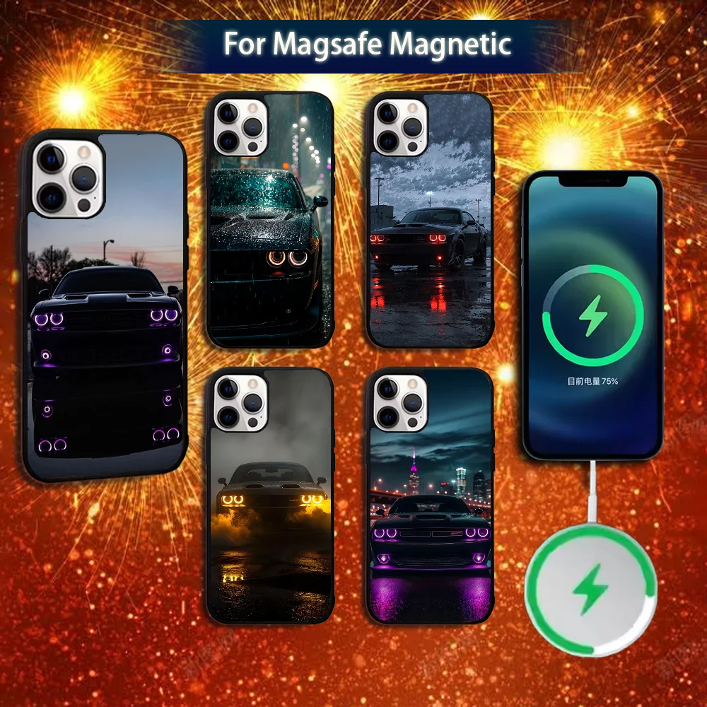 

Car D-Dodge Challenge-SRT Phone Case For iPhone 16e,16,15,14,13,12,11,Plus,Pro,Max,Mini Magsafe Magnetic Wireless Charging