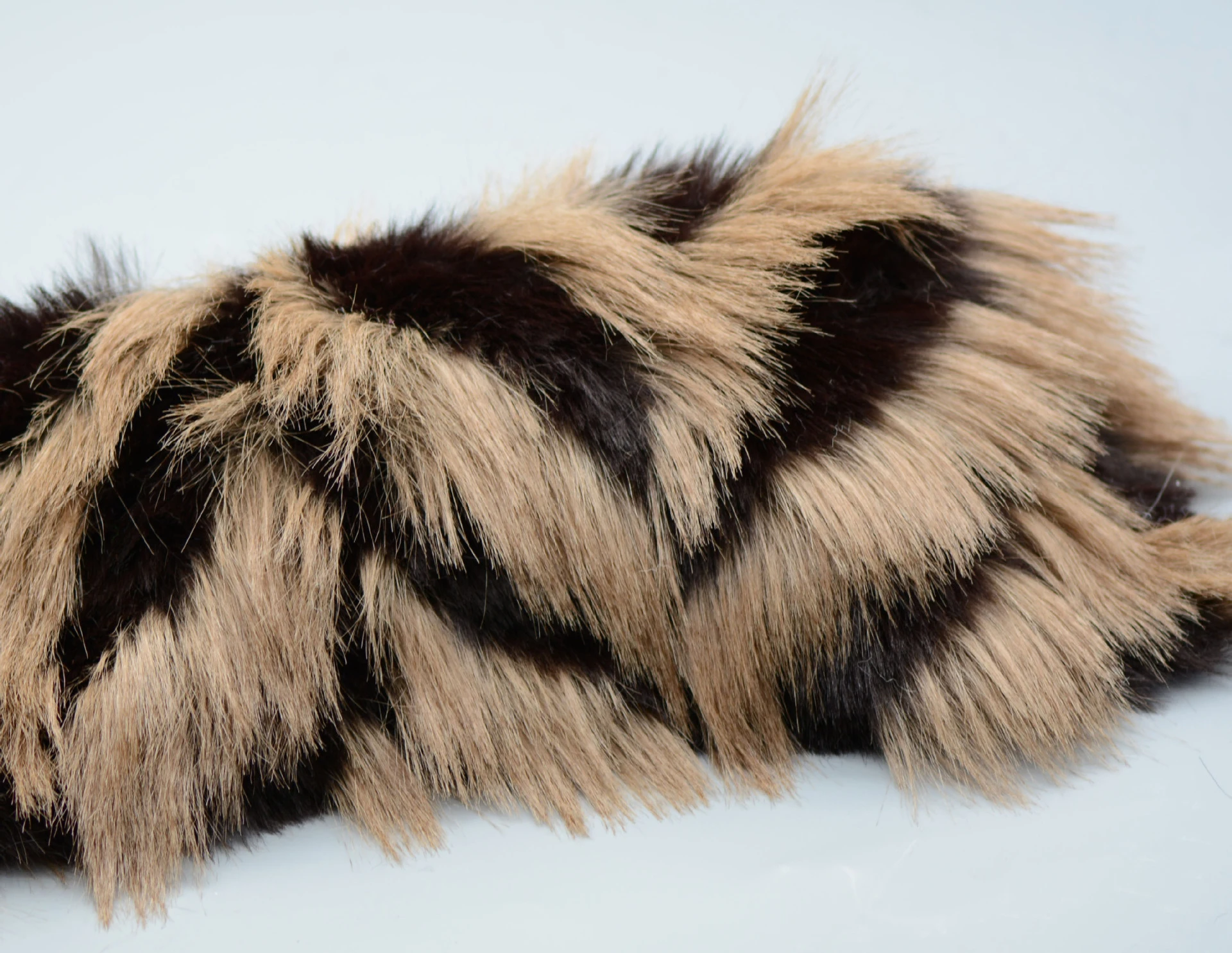 

1yard Toy Doll Coat Vest Stage DIY Newborn Photographic fabric Long short hair dyed pointed jacquard large fur Fabrics For cloth