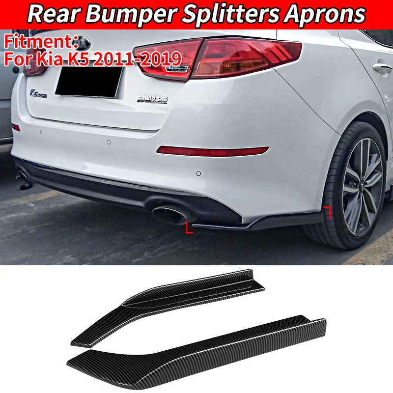 Car Accessories For Kia K5 2011 2015 2016 2019 Rear Bumper Splitters Aprons Trunk Lip Spoiler Canard Wing Diffuser Wrap Angle