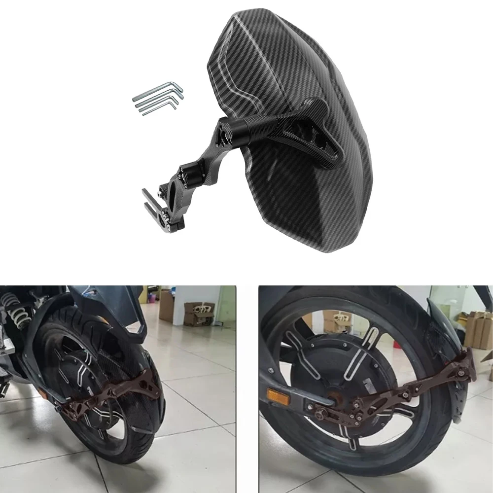Universal Motorrad Kotflügel hinten Hinterrad abdeckung Kotflügel Spritz schutz Schutz Kohle faser für Harley Honda Suzuki Kawasaki
