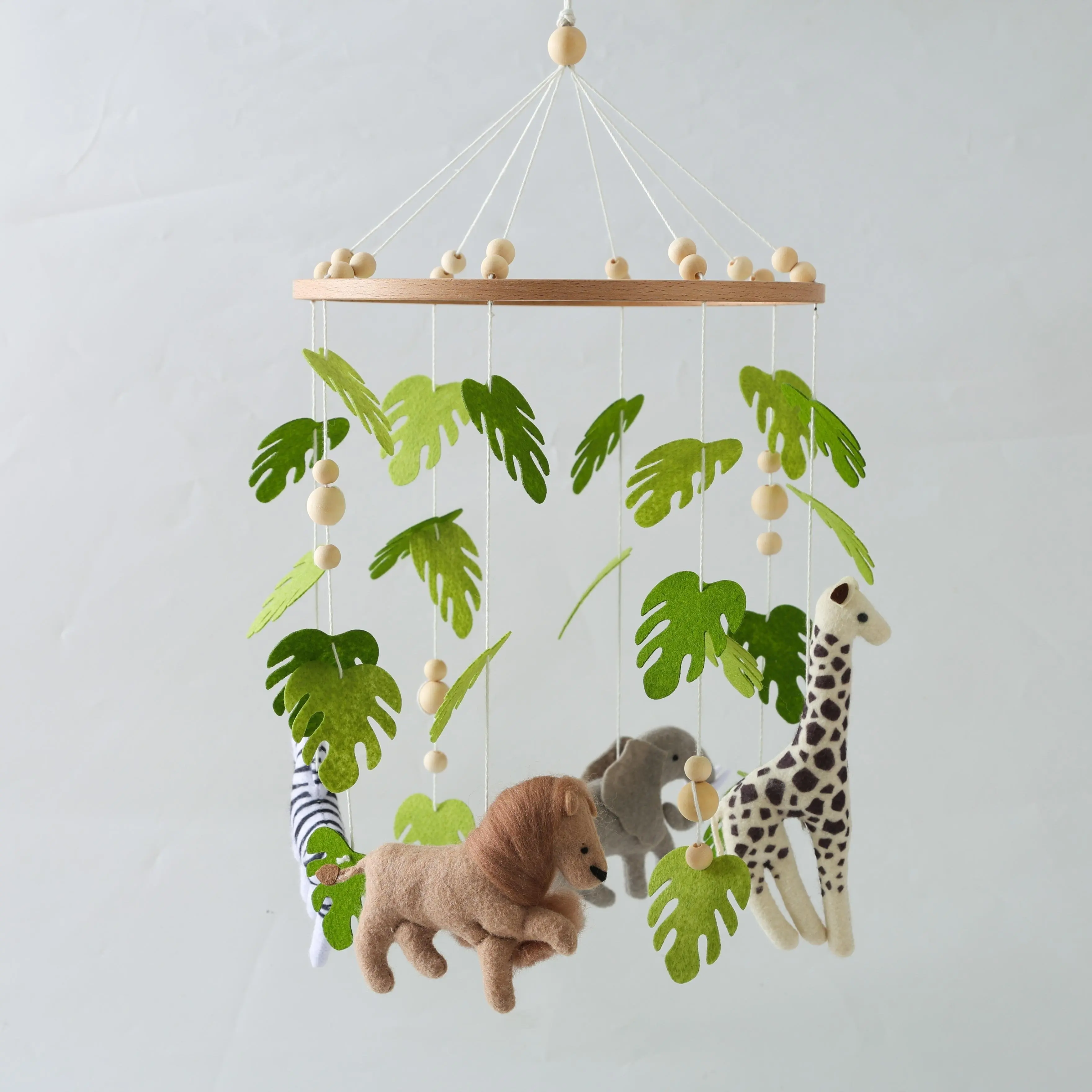 Baby Rattle Teether for Newborns 0-12 Months, Handmade Crochet Wooden Easter Bunny Rattle, Soft 4-Color Rabbit Toy