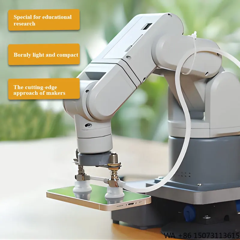 270Pi 6-Axis Industrial Robotic Arm with AI Vision System for STEM Education and Budget Training