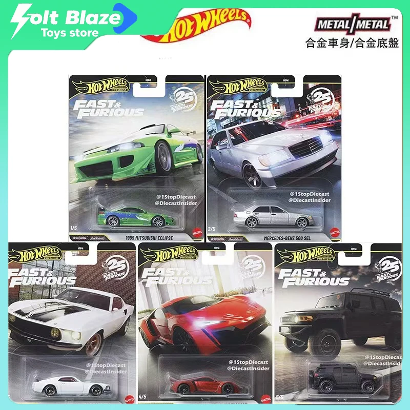 Hot Wheels HNW46 ثقافة السيارة سلسلة سريعة غاضبة نموذج سيارة 1/64 ميتسوبيشي مرسيدس بنز لاند كروزر سبيكة سيارات ألعاب للأولاد هدية