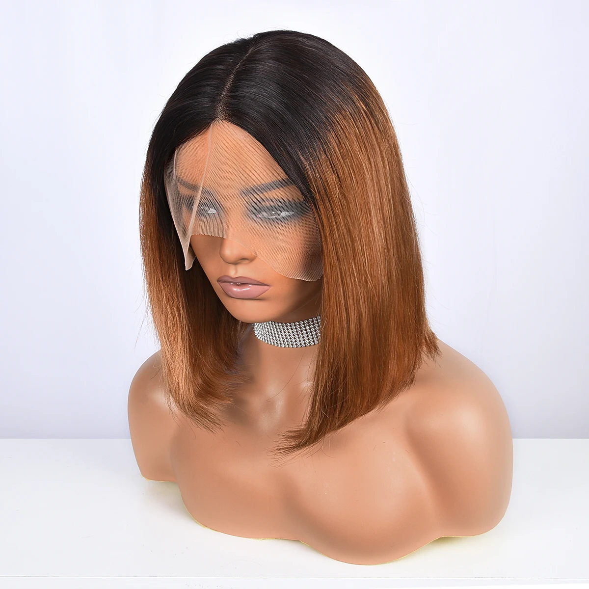 

T1B/30 Прямой парик Боб 13X4 Парики из натуральных волос на кружеве Прозрачный парик из натуральных волос 4x4 с застежкой на кружево Предварительно выщипанный с детскими волосами для женщин