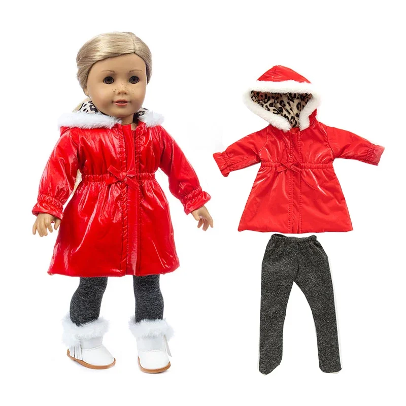 Clothes for Baby Doll Coat 18 Inch American Og Girl Doll Clothes Jacket Legging Toys Outfit