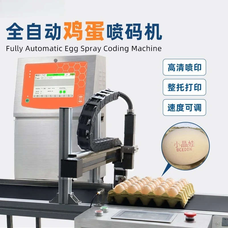 Inkjet printer, fully automatic continuous small character egg marking machine, date coding machine