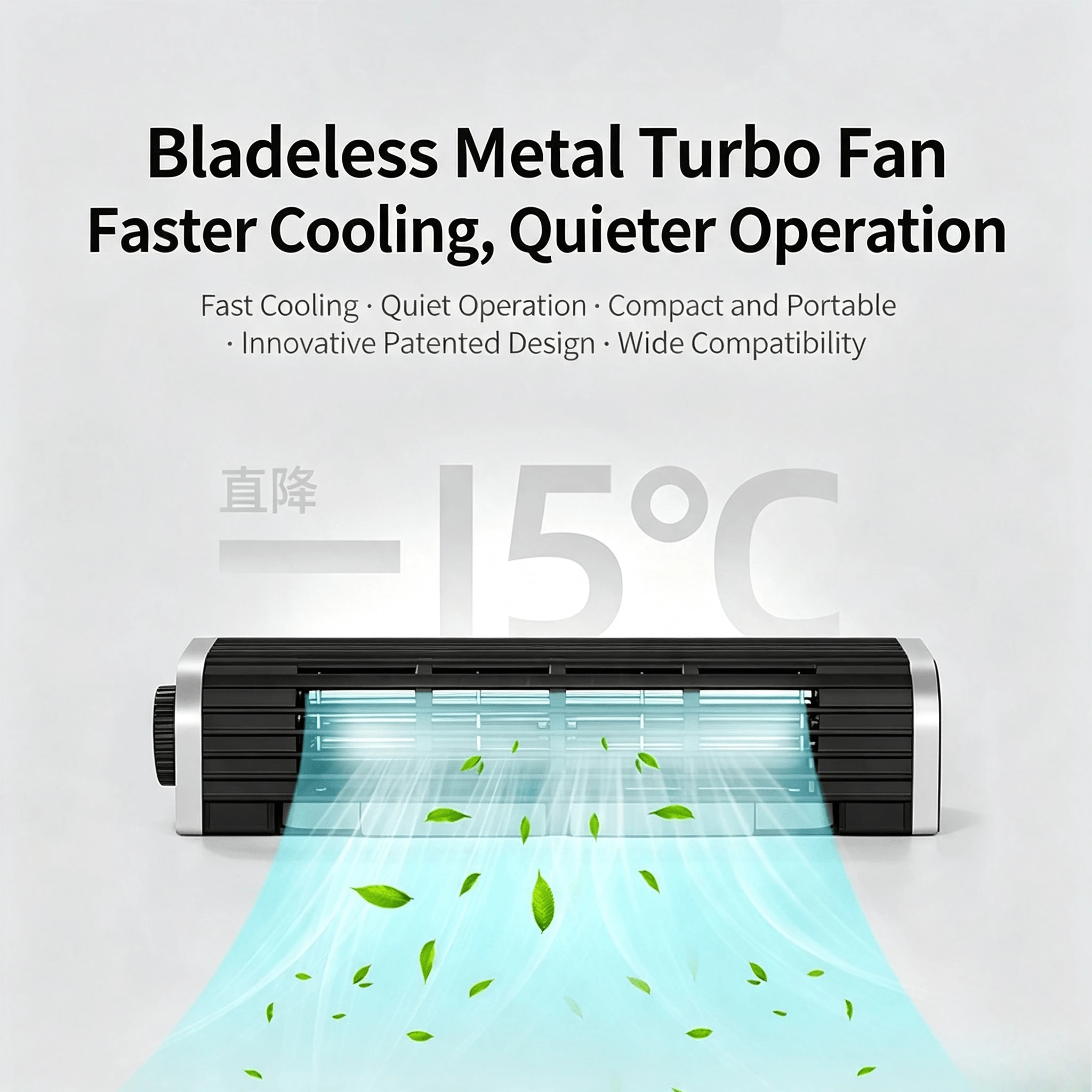 USB Laptop Cooling Bracket Stand, Large Airflow Cooler Base for Gaming Notebook PC