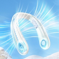 Outdoor Sports Fan Mini Silent Semiconductor Cooling Portable Fan Lazy USB Neckband Hanging Neck Fans