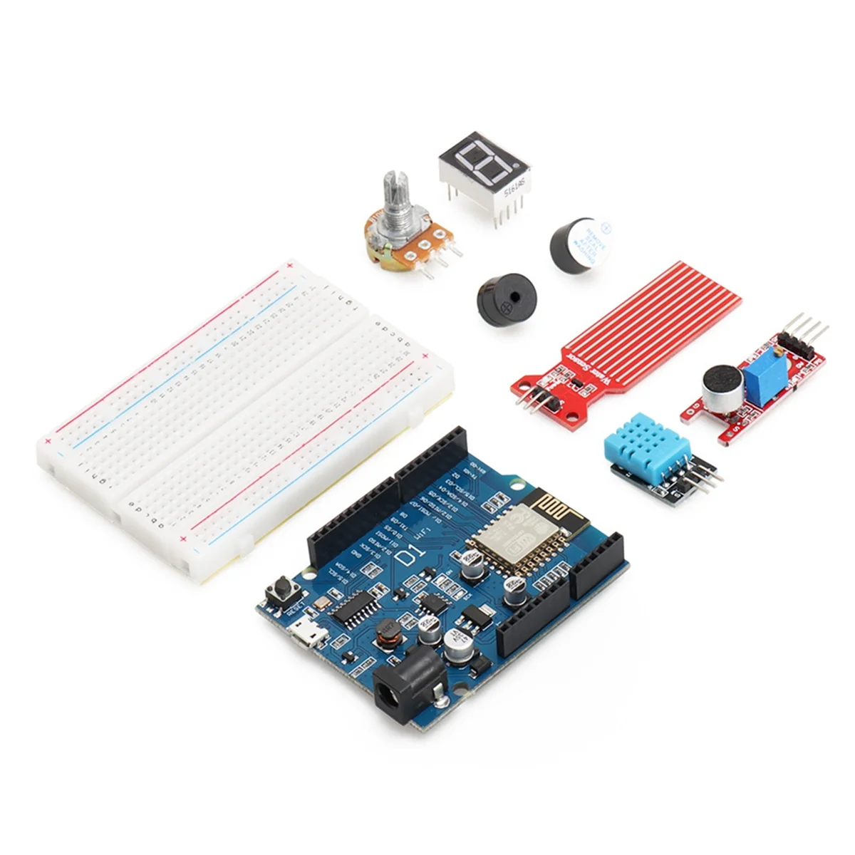 Basic Starter Kit for Arduino Programming D1ESP8266 WiFi R3 Component DIY Electronics Kit Educational Complete Set