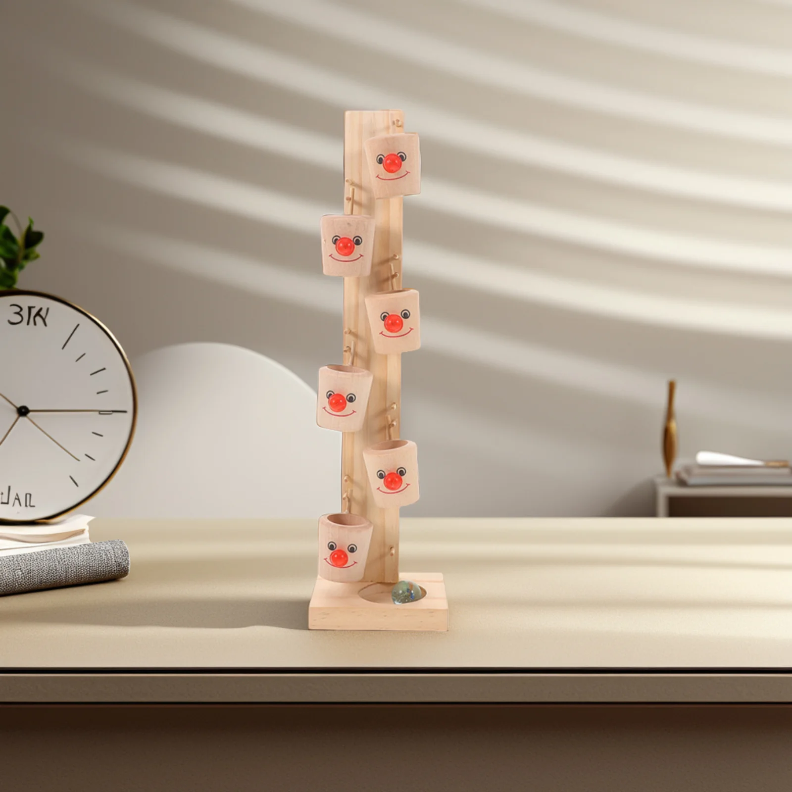 مجموعة واحدة من مسار تشغيل الكرة الخشبية، براعة رائعة، وظائف عملية، لعبة تنموية للأطفال الصغار #5