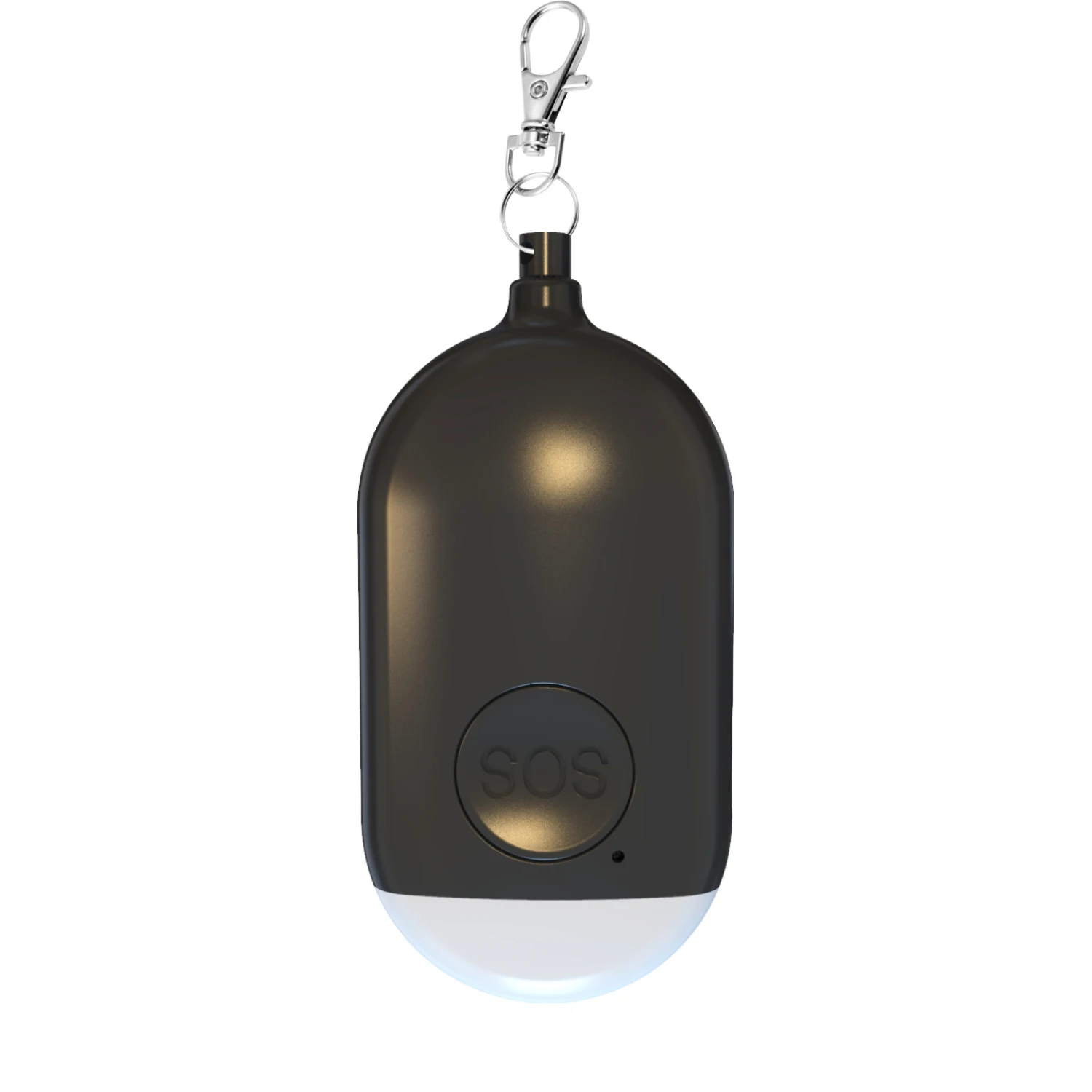 Porte-clés d'auto-défense Rechargeable, alarme 130db, sirène personnelle d'urgence forte avec lumièr