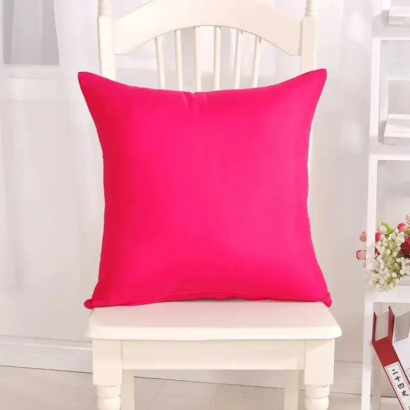 Candy Color Peach Skin Pillowcase  Sofa Bed Pillow Office Chair  Car  Furniture Decoration 40x40cm