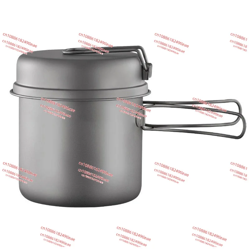 

Pure titanium sports outdoor frying pan lunch box bowl camping eating soup environmentally friendly picnic tableware