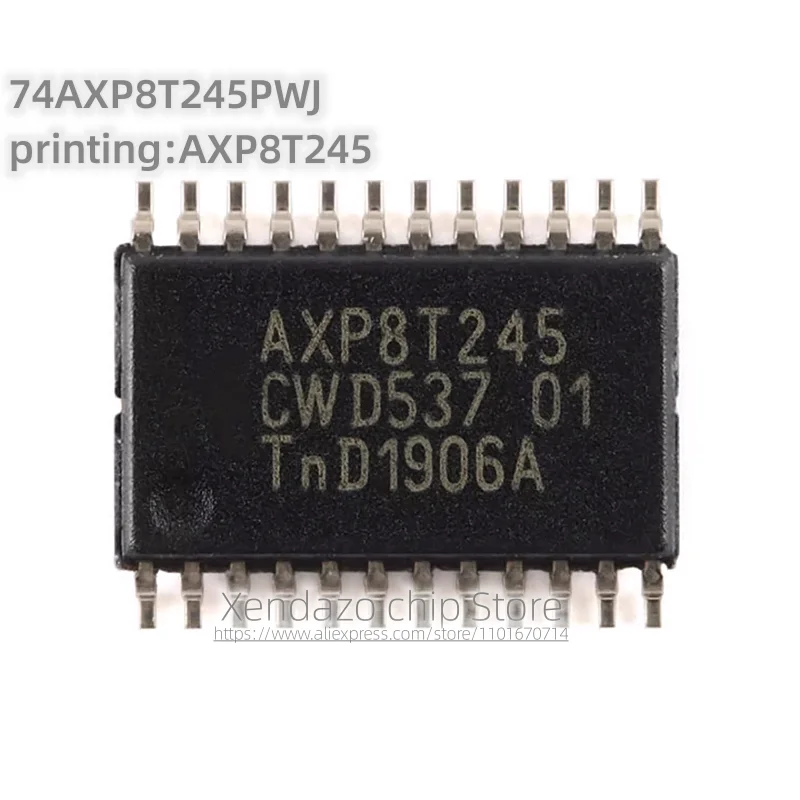 5pcs/lot 74AXP8T245PWJ printing AXP8T245 TSSOP-24 package Original genuine 8-bit dual power converter chip