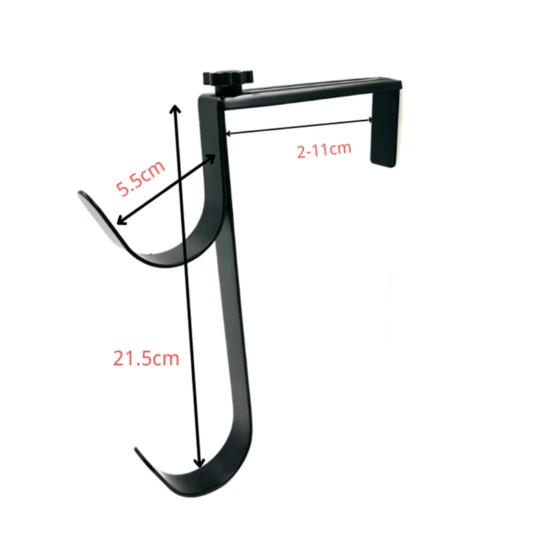 LICE-4PCS colgadores de postes de piscina ajustables ganchos de cerca de Metal soporte de herramientas de piscina para postes telescópicos espumadera red cepillos