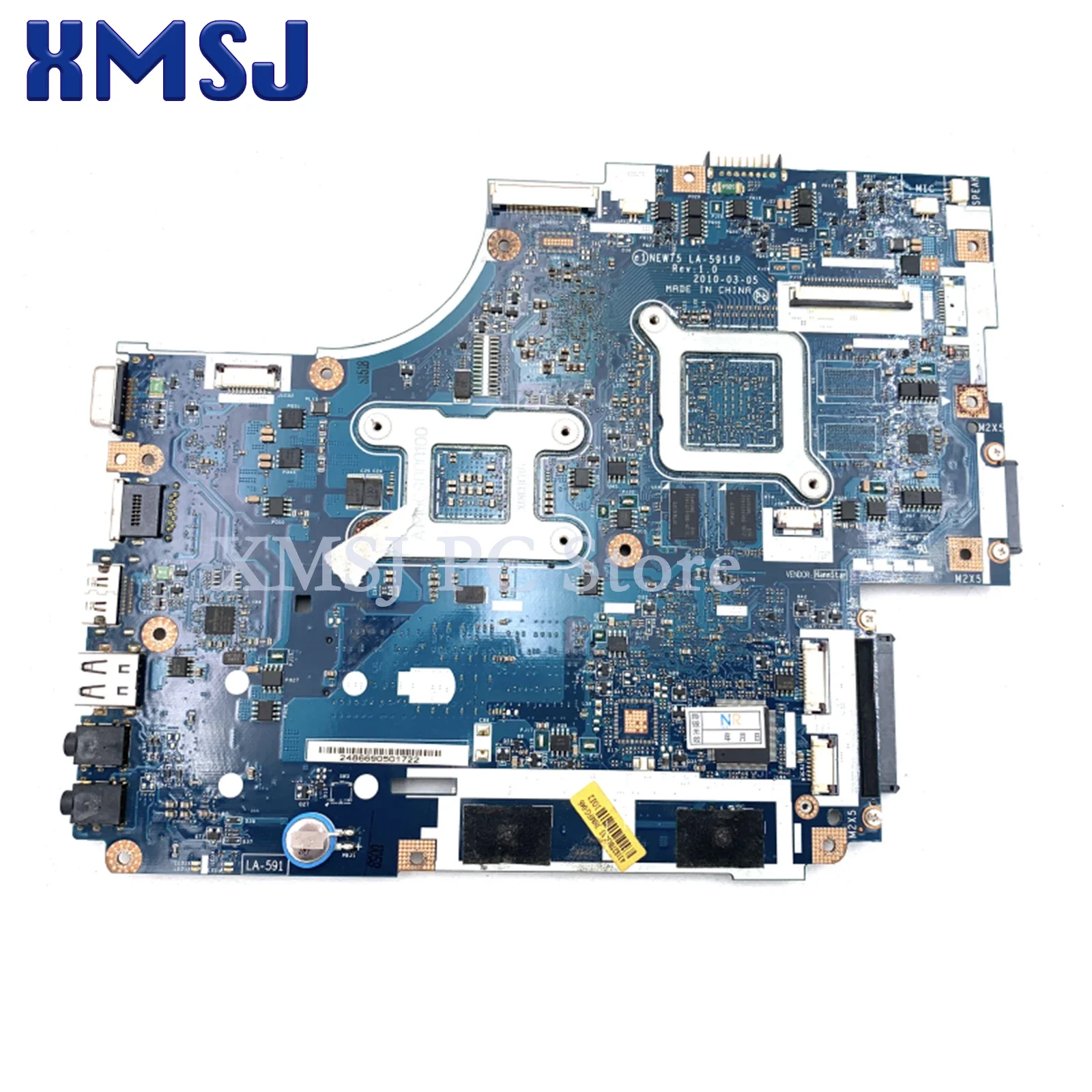 XMSJ FOR ACER 5552 5552G Laptop Motherboard NEW75 LA-5911P MBR4U02001 MBWVE02001 HD 6470M 512MB DDR3 Free CPU Main Board