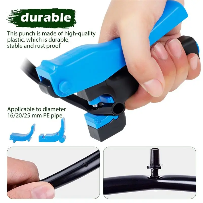 A56P-2Pcs Garden 4Mm Grip Hole Puncher For Dripper Inserting 16/20/25Mm PE Pipe Opening Hole Hand Tools Kit