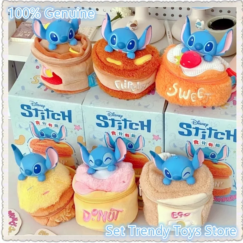 

Genuine Lilo & Stitch Foodie Fun Blind Box Plush Handbag Doll Keychain Collectible Figure For Girls Trendy Toys Collectible Gift