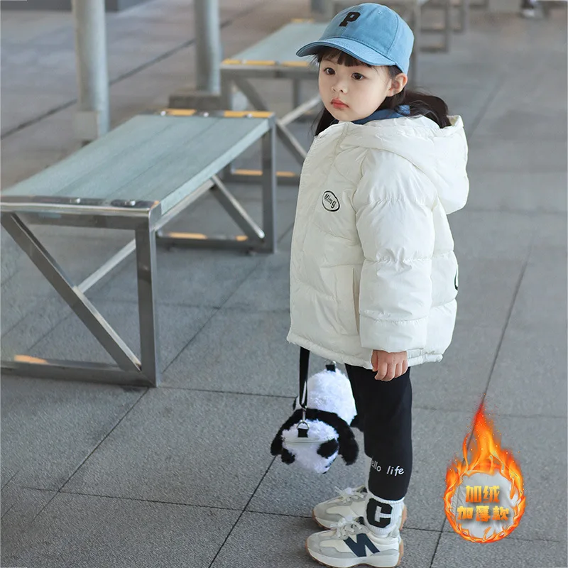 Children's cotton jacket winter new item for boys and girls baby down cotton jacket Korean version thick medium and large childr