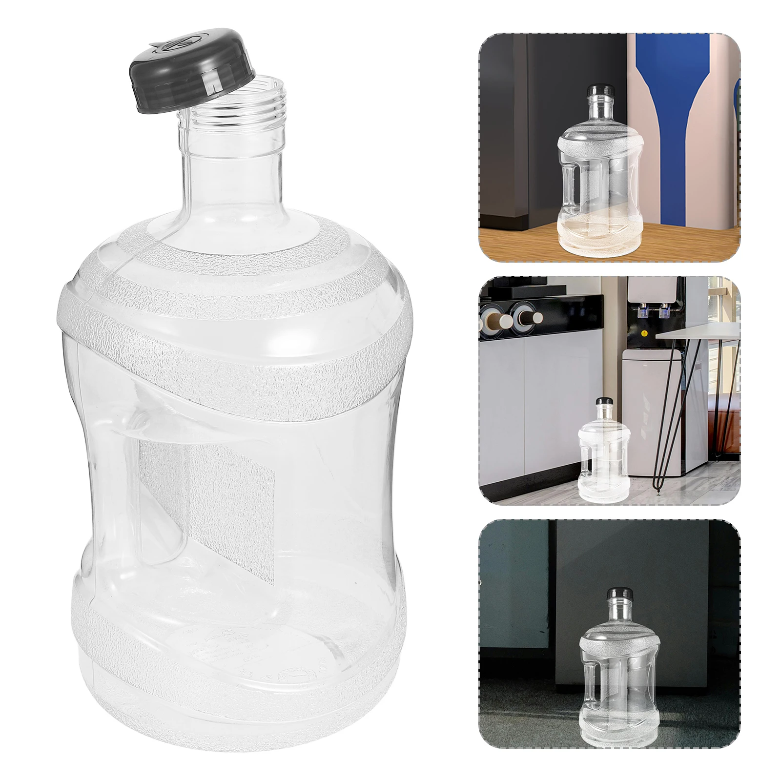

Transparent Water Bucket Large Capacity Jug Container Handheld Camp Camping Accessory Tank