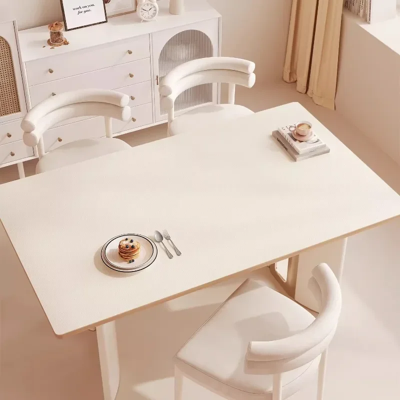 Solid Color PVC Table Mat Waterproof Desktop Protection Mat Available in Multiple Colors Anti Slip Wear-resistant Easy Maintain