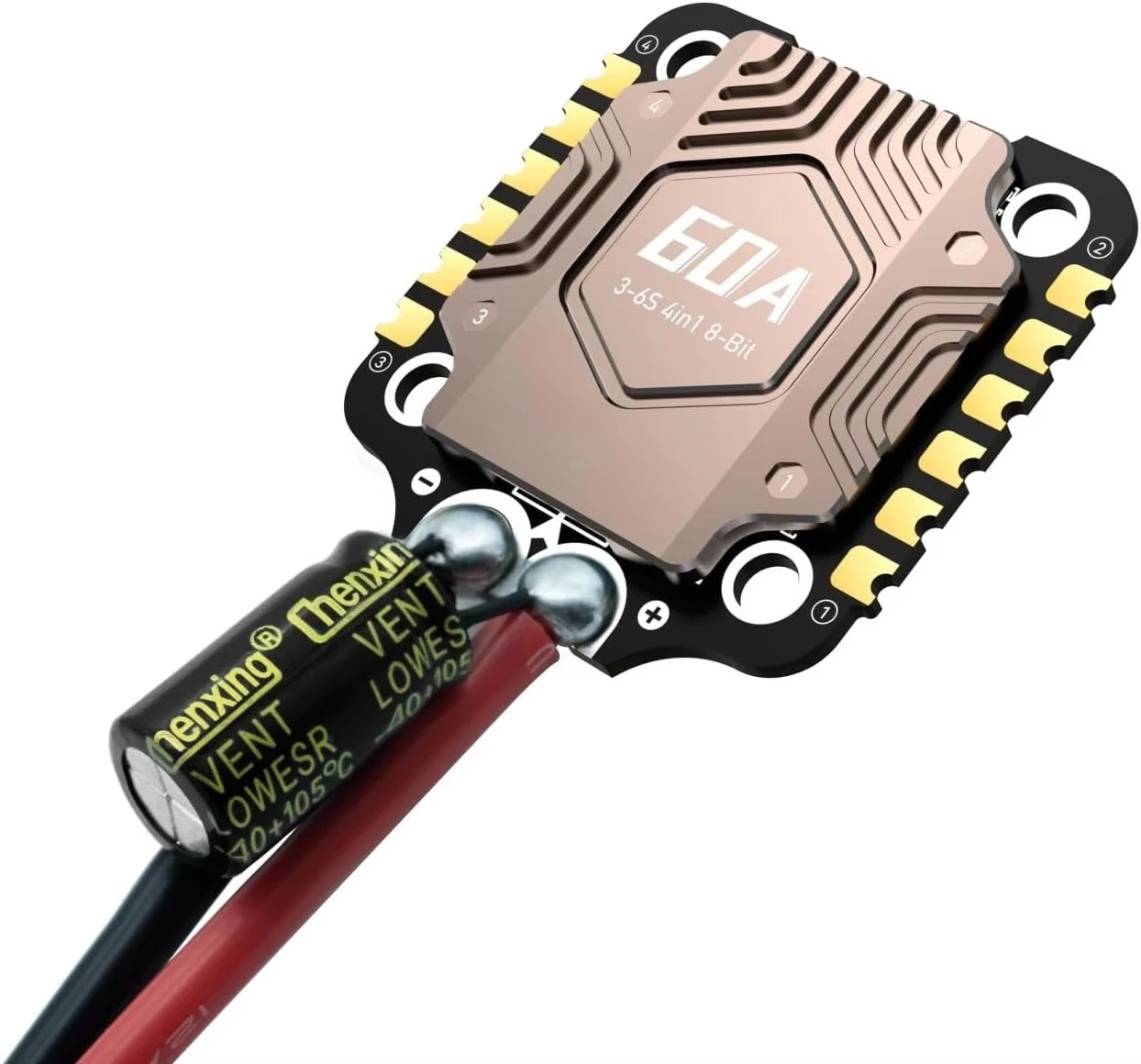 60A Flight Controller Stack 30x30 Stack with 4in1 60A ESC Board Wireless Betaflight Configuration FPV Drone