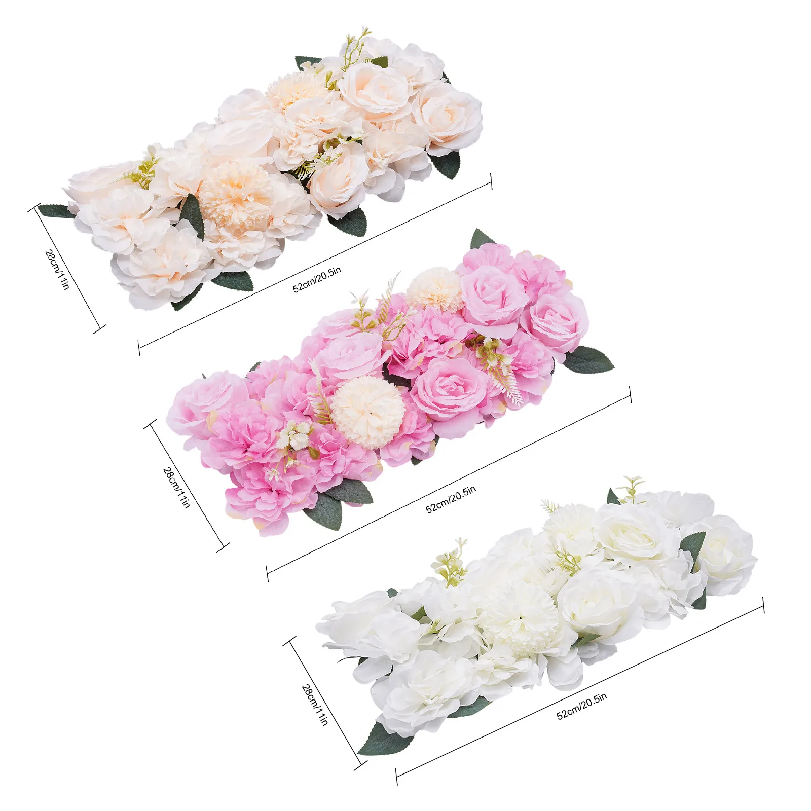 Wedding Dining Table Artificial Flower Centerpiece 10Pcs Reception Kitchen Living Room Decor,White/Pink/Champagne