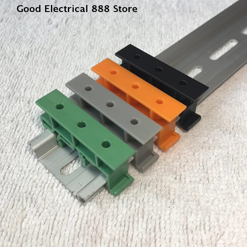 【GE】1pcs PCB 25mm DIN Rail Mounting Adapter Circuit Board Bracket Holder Carrier Clips Control Board Adapter