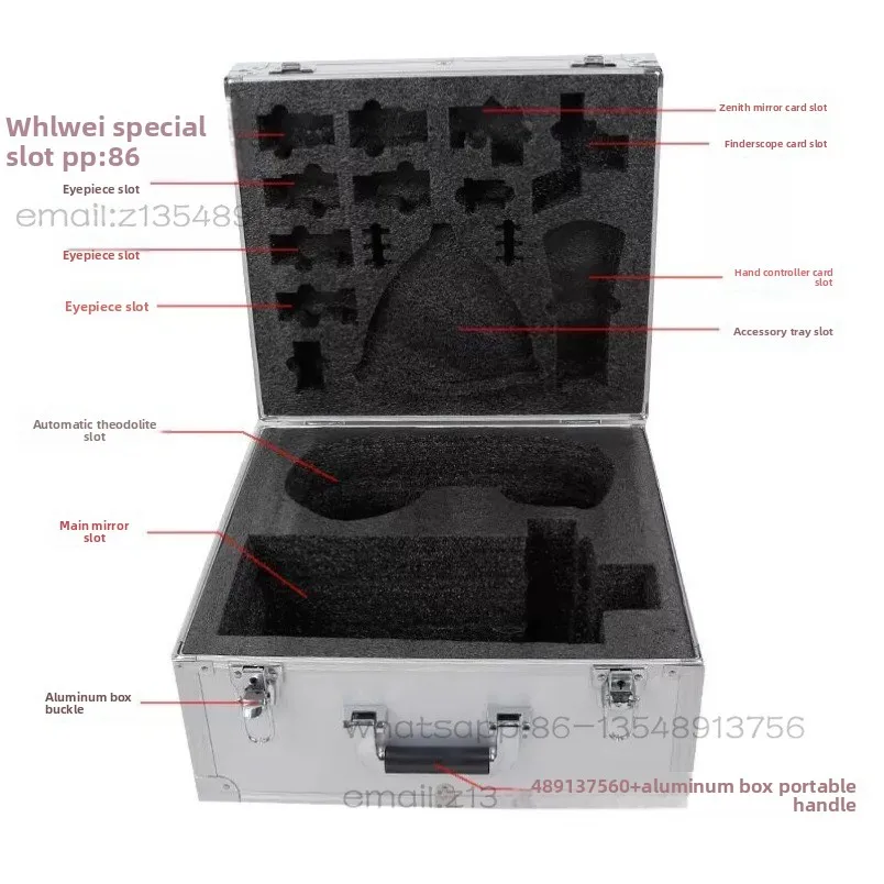 Astronomical telescope accessories 127 aluminum case portable case 150 small black storage box in stock