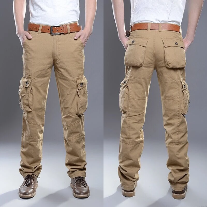 Outdoor Wide Men's Straight Cargo Pants Hiking Male Trousers Cheapest Aesthetic Casual Street Luxury Slacks Luxury Designer Emo